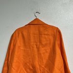Peter Nygard Nygard Orange Linen Blend Blazer Sz 16 Photo 6