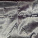 Anthropologie Silky Satin High Rise Tapered Navy Crop Pants Chic blue Size 6 Photo 5