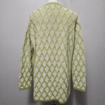 Aran Crafts Green Irish Knit Large Cardigan – Heritage Wool Lattice Cottage Photo 4