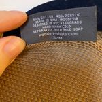 Wooden Ships Open Cardigan Poncho Shrug, Khaki with White Stripe, Women’s Sm/Med Photo 4