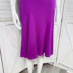 Lauren Ralph Lauren Ribbed Jersey Knit Henley Fit Flare Dress Purple XS Photo 5