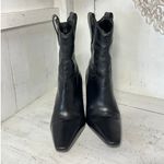 A'mmonde Atelier Adrian Leather Pull On Western Boots Black Womens Size 39 / 8.5 Photo 1