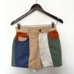 Vintage 80s 90s Red Rover multi colored high waist color block shorts White Size 6 Photo 2