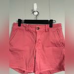 American Eagle Super Stretch Pink Aeo Twill Midi Shorts Size 27 Photo 2