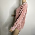 Mudd  Pink Chenille V Neck Sweater Photo 1