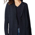 J Jill Textured Sweater Jacket Size XLP Cardigan Navy‎ Pockets Stretch Knit NWT Blue Photo 0