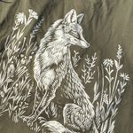 SheIn NWOT Casual Fox Floral Fitted Shirt Photo 3