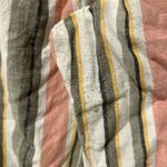 Beach Lunch Lounge Womens Pants Size L Stripe Linen Crop Wide Leg Photo 4