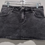 Edikted NWT  Black Wash Mini Denim Skirt Size Small Western Vacation Casual Photo 0