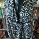 Daniel Rainn black & white drape XL crossover sleeveless blouse Photo 0