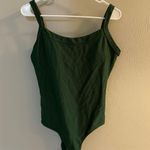 Aerie Green  Ribbed One Piece Cheeky Bathing Suit NWOT Photo 0