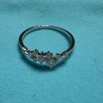 Dazzling Solid Silver Ring with 0.6ct Moissanite stones Photo 4
