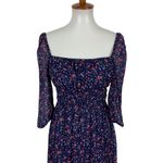 Altar'd State Blue Floral Long Sleeve Dress Medium Boho Cottagecore Chic Photo 1