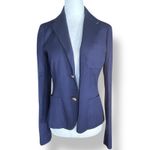 Ralph Lauren Vintage Rugby Navy Wool Blazer Gold Crest Buttons Size 2 Classic Photo 6