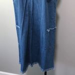Old Navy  Denim Jean Jumper Dress Frayed Medium Photo 2