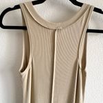 LNA  Gaia Midi Ribbed Dress New in Pale Khaki Tan Size Small Photo 10