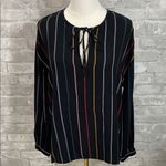 Rails  Black Nina Jordan Stripe Blouse Photo 1