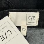 Current/Elliott  Jeans 2 25" Black Skinny Jeans C/E Washed Denim Fade Goth Grunge Photo 5