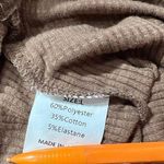 Brown size LARGE One Shoulder Long Sleeve Shirt Photo 1