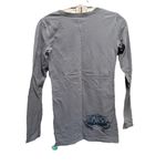 CWC Gray/Teal Graphic "Girls With Guns" Long Sleeve Shirt Crew Size XS Logo Gray Photo 4