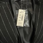 Madewell NWT $188 Oversized Blazer in Pinstripe Black Size 10 NN825 WOOL Blend Photo 7