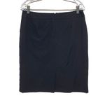 Larry Levine  Black Skirt Womens 8 Tiered Petals Back Slit Career Office Dressy Photo 1