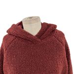 Vince Cozy Teddy Faux Fur Hoodie In Cordovan Maroon Size XS Photo 3