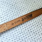 Justin Boots Justin USA Top Grain Cowhide Tan Leather Aztec Beaded Slim Vintage Belt 30 513TN Photo 2