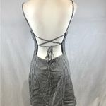 Listicle Gingham square neck backless sundress size large Photo 3