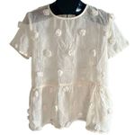 VICI Swiss Dot Sheer Peplum blouse Photo 0