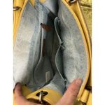 The Sak  Tassel Pebbled Leather Crossbody Bag Yellow Adjustable Strap Photo 6