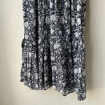 Cleobella NEW  Dress Cherie Navy Floral Ruffled V-Neck Midi Dress Size‎ Large Photo 4