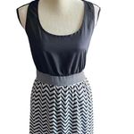 Charming Charlie So cute black and white maxi dress, black tank style top, white chiffon chevron skirt Photo 2