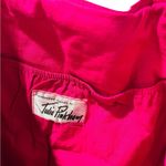 Julia Pinkham Vintage Parrot Pink and White Tote Bag Purse Photo 8