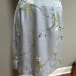 Tommy Bahama Vintage  Silk Wrap Skirt Blue Floral Size 6 Beach Vacation Tropical Photo 0