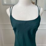 Vintage 90s Night Way Emerald Green Strappy Back Slip Dress Gown 4 XS Green Photo 2