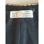 ZARA  TRF Collection Plaid VNeck Shift Dress Black/White Size Small Photo 5