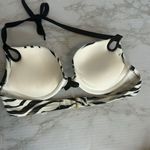 Victoria's Secret Victoria’s Secret bombshell push-up zebra print swimsuit bikini top small Y2K Photo 5