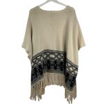 American Rag  M Cardigan Sweater Poncho Fringe Open Front Boho Western Southwest Photo 8