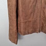 Caslon  x NORDSTROM | Caramel Leather Soft Moto Style Jacket Coat Zipper | XL Photo 2
