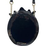 Betsey Johnson Floral Sugar Skull Crown gem black round Crossbody Bag Photo 2