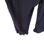 prAna  Fernie Black Women's Crop Smocked Jumpsuit size XL Photo 6