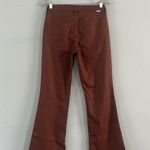 Dear John Jaxytn Cognac Brown Mid Rise Side Slit Bootcut Pants Photo 3