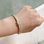 Gold Style Snake Butterflies Bracelet Photo 4