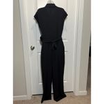 Nine Britton NWT  Black Cap Sleeve Collared Wide Leg Jumpsuit Large Stichfix Photo 11