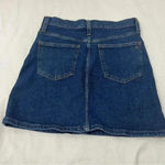 Madewell  Stretch Denim Straight Button Mini Skirt in Arroyo Wash - Size … Photo 4