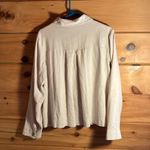 Lucky Brand Women’s small  long sleeve button down jacket color beige Photo 3