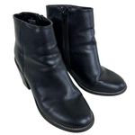 ASOS Design Black Chunky Block Heeled Ankle Booties Metal Chain Trim Size 5 Photo 0