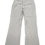 CAbi Striped Tick Tock Cropped Wide Leg Casual Trouser Size 6 Photo 3