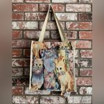 None Charming Cat Print Tote Bag With Coin Bag Photo 3